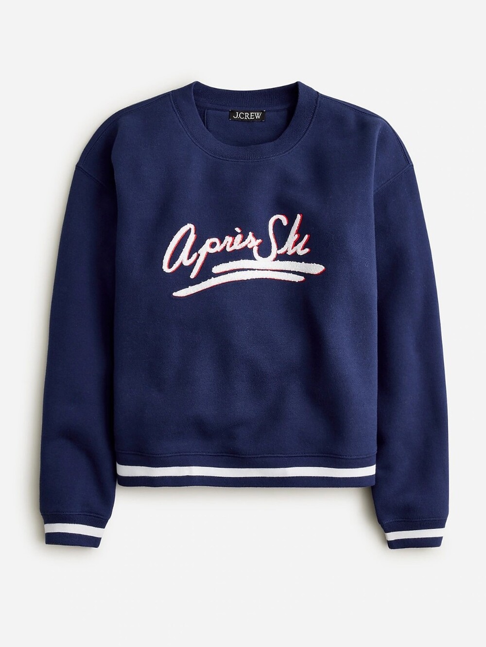 J Crew | Heritage Fleece Après Ski Womens Medium Cozy Preppy Cabin Resort Sporty